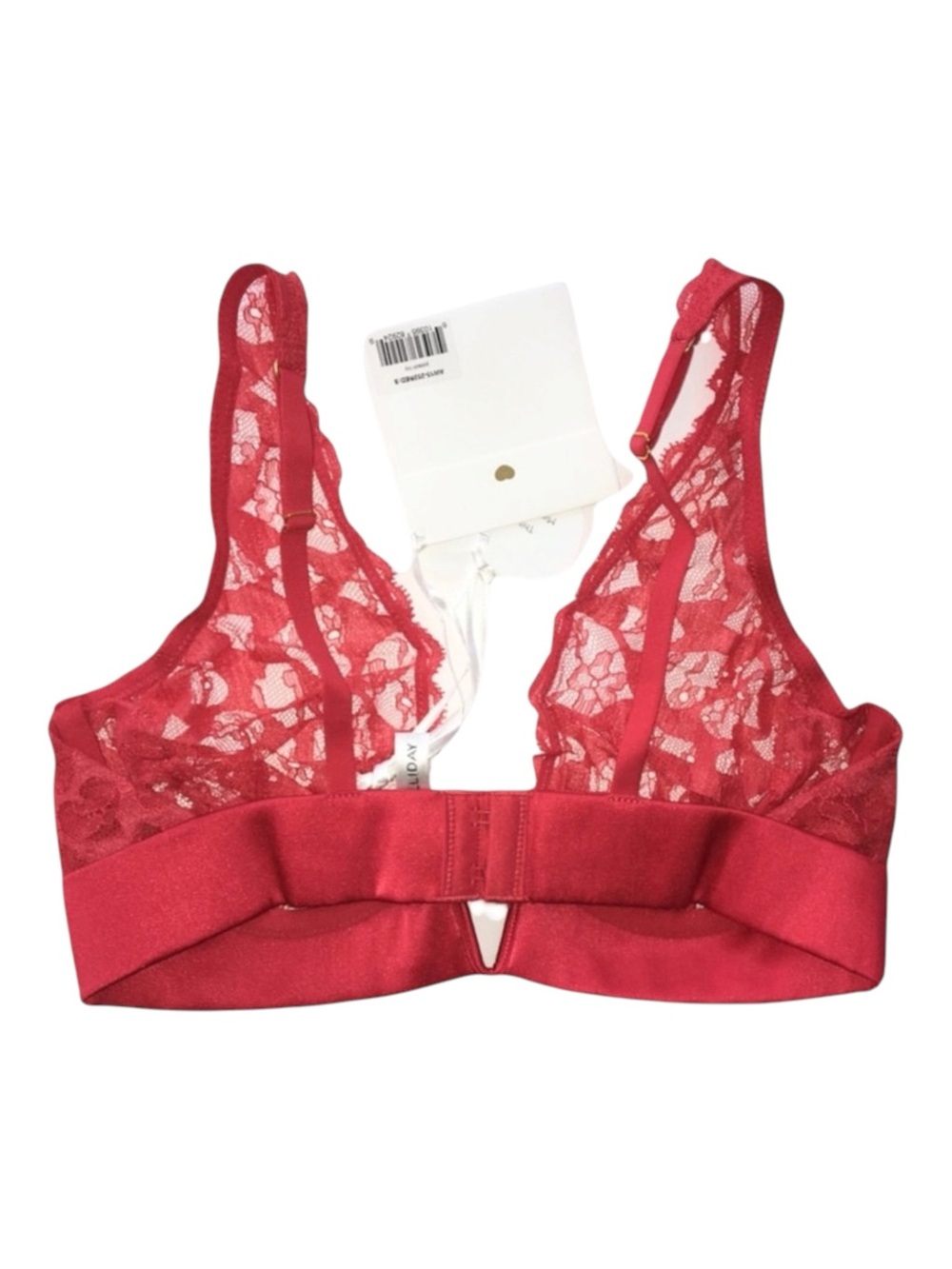 new Mimi Holliday ❤︎︎ Poison Ivy Deep V Plunge ❤︎︎ Heart Lace Bra ❤︎︎ Scarlet - Picture 10 of 16